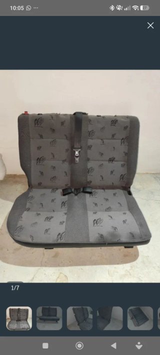 Asiento trasero doble Peugeot Partner 2002