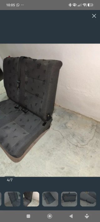 Asiento trasero doble Peugeot Partner 2002