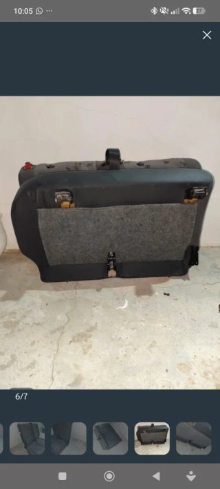 Asiento trasero doble Peugeot Partner 2002
