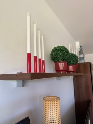 Mueble TV madera y cristal