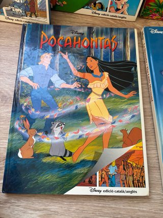 Lote 5 libros disney. en catalan e ingles.