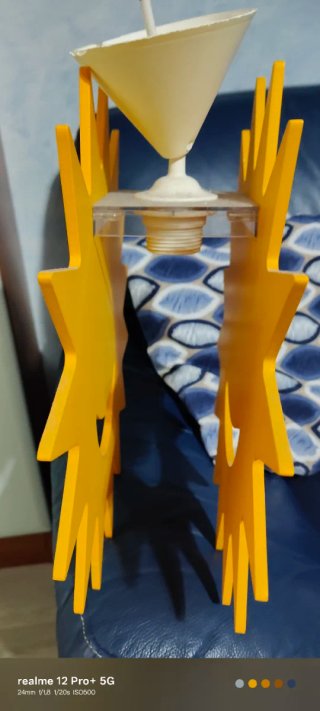 Lampadario cameretta bimbi sole giallo