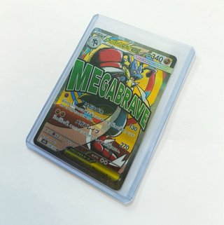 Carta Pokémon Fullart Mega-Lucario EX Megabrave