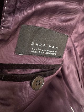 Americana Terciopelo Zara Hombre Talla 54