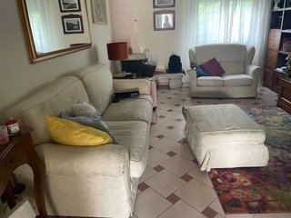 Divano letto maxi con pouf
