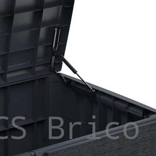 Baúl Arcón PVC 416 L Grigio Scuro - 70x129x62 cm - Duramax