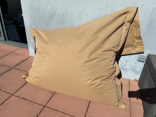 Cojín de suelo para terraza/jardín beige