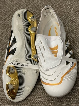 Adidas Scarpe Calcio Oro Bianco Taglia 37
