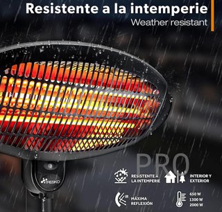 Tresko Riscaldatore a Infrarossi 2000W - 3 Temperature