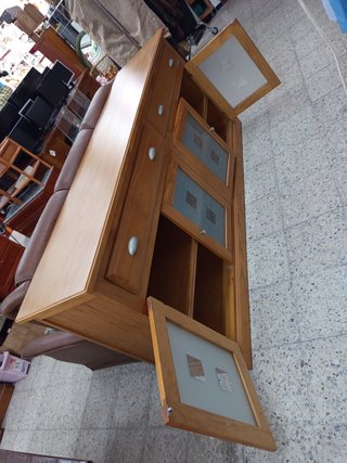 Mueble salón madera maciza