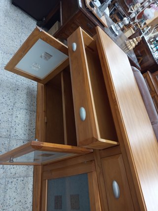 Mueble salón madera maciza