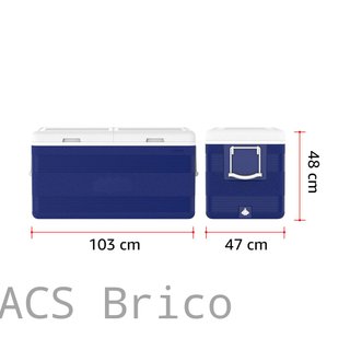 Nevera KeepCold Deluxe - 103x47x48 cm - 144,40 L - Azul