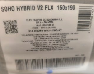 Colchón SOHO HYBRID V2 FLEX 150X190