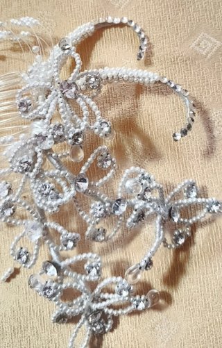 Fermaglio capelli matrimonio/comunione