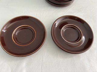 12 piatti da caffè in porcellana Bidasoa 80 (vintage)