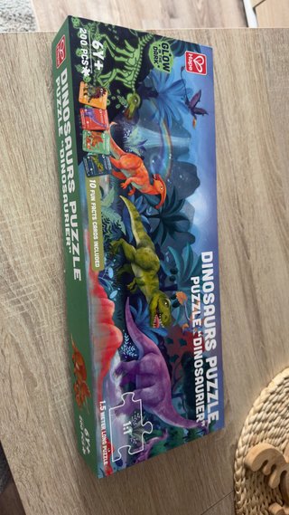Puzzle Dinosaurios 200 Piezas + 10 Tarjetas
