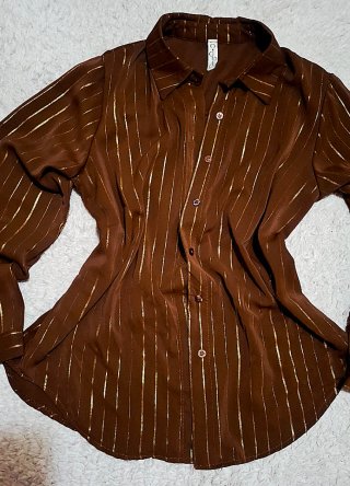 Camicia New Collection a righe taglia unica