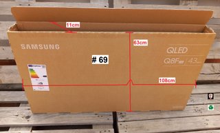Caja TV 43" samsung