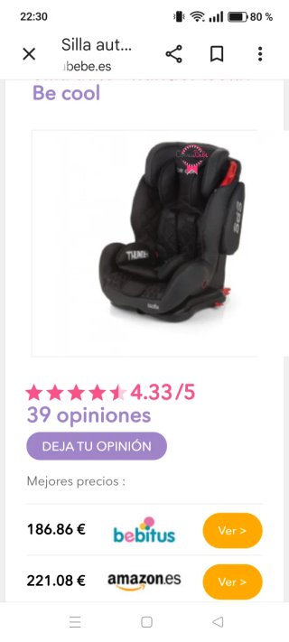 Silla de coche para niño isofix