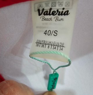 Bikini rosso Vita alta