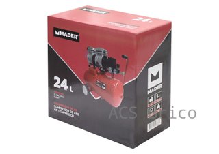 Compresor Aire Silencioso 24 L - 0,75 Hp - 09368 - Mader