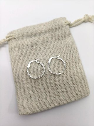 Aretes labrados plata 925