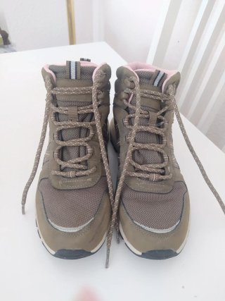 Botas de montaña niño/niña marrones y rosas