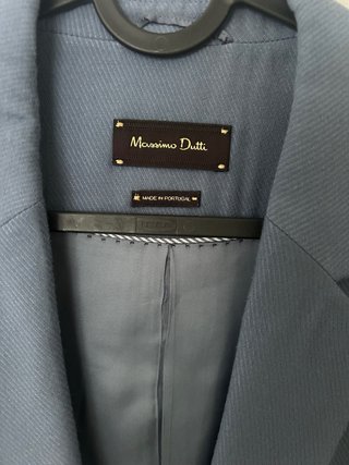 Americana Massimo Dutti azul mujer