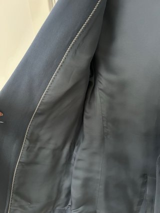 Americana Massimo Dutti azul mujer