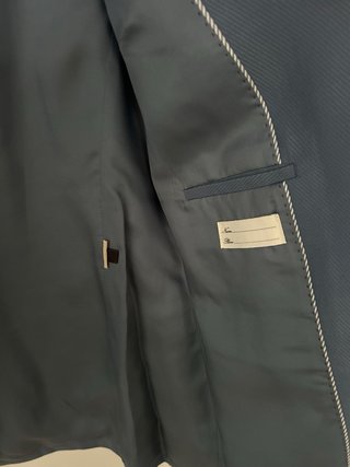 Americana Massimo Dutti azul mujer