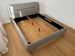 Cama 160x200 tapizada con cabecero
