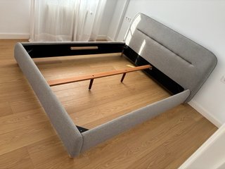 Cama 160x200 tapizada con cabecero