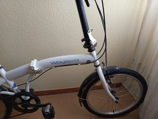 Bicicleta Plegable Wayscral Blanca