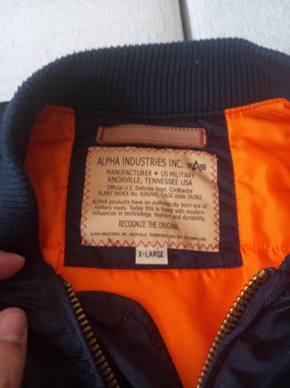 Chaqueta Alpha Industries MA-1