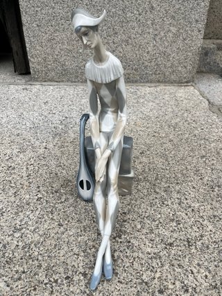 Figura Lladró Arlequín. Años 70.