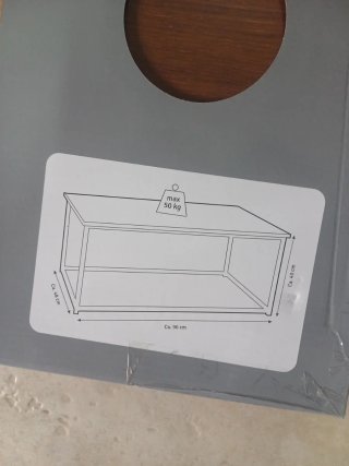 Tavolino Studio Home Legno e Metallo