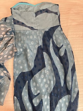 Vestido largo estampado