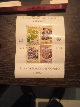 Lote de sellos de Andorra. Correo español.