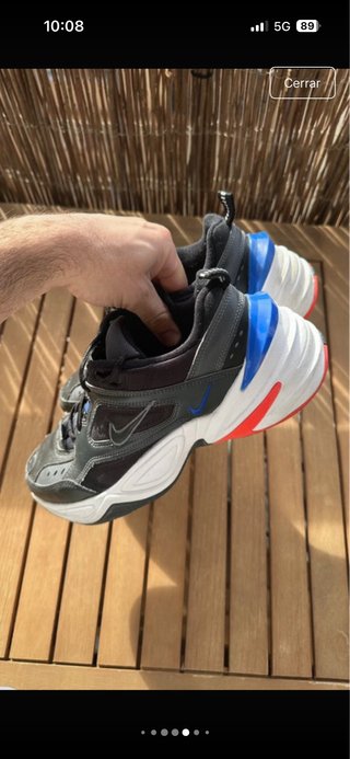Nike M2K Tekno Talla 40 Negro/Azul/Rojo