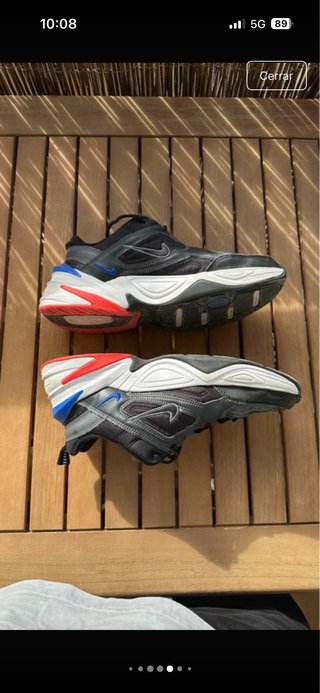 Nike M2K Tekno Talla 40 Negro/Azul/Rojo