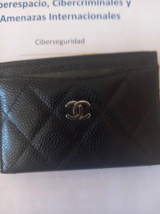 Portacartellini Chanel Nero Donna