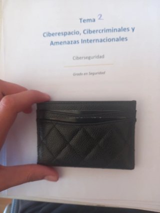 Portacartellini Chanel Nero Donna