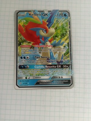 Carta Pokémon Keldeo GX 170 PS