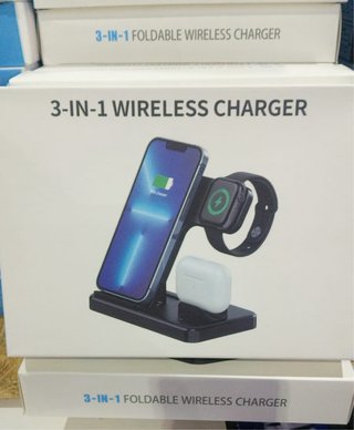 Cargador Inalámbrico 3 en 1 Plegable