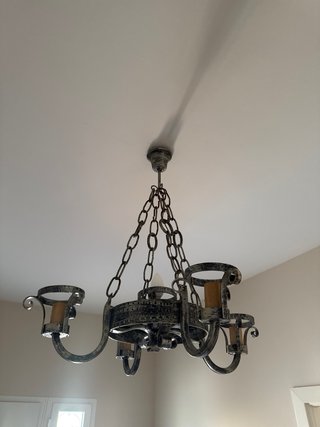 Lámpara de techo colgante de metal