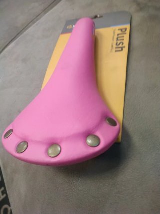 Sillín de bicicleta rosa VELO Plush