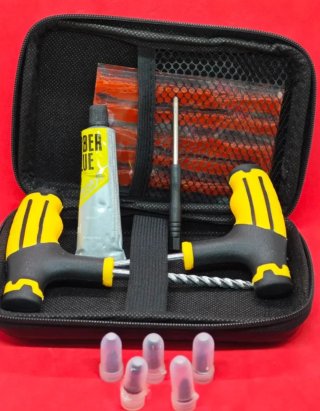 Kit reparación de pinchazos para moto/coche/quad