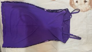 Abito paillettes viola taglia M