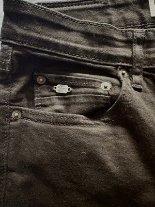 Pull&Bear Pantalón Super Skinny Negro Talla M