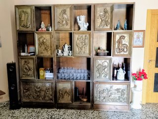 Mueble Comedor Madera Tallada